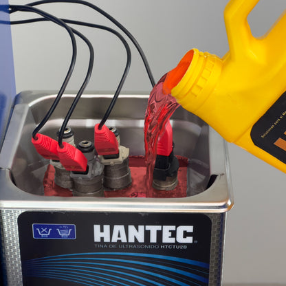 Laboratorio De Inyectores HANTEC 6 Inyectores Pro GDI Piezoeléctrico con Líquidos y Tina