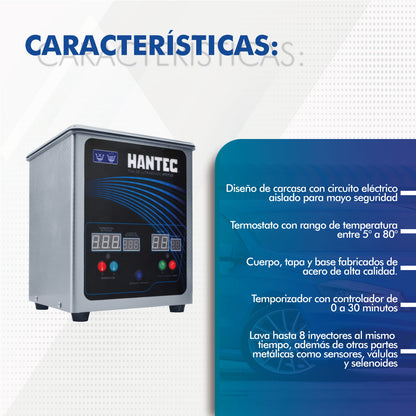 Tina De Ultrasonido Con Control De Temperatura Y Timer 1.8 Litros Hantec